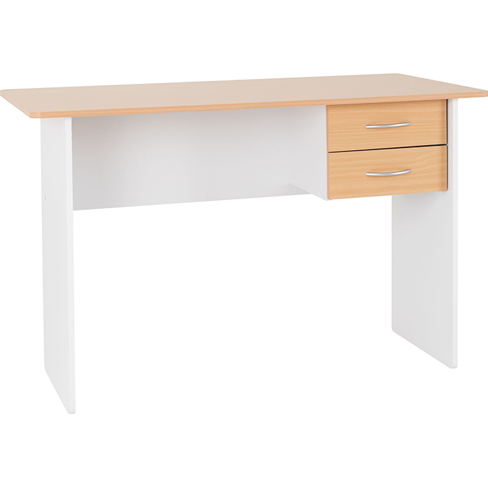 Jenny 2 Drawer Study Desk In Wenge Or Beach - Click Image to Close